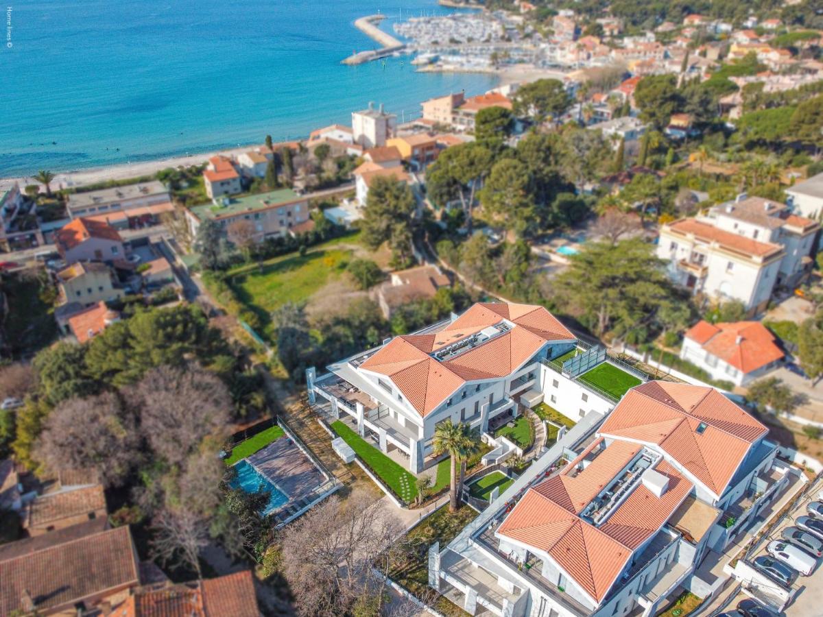 T3 Neuf - C13 - Jardin-Terrasse Et Piscine - Acces Direct Plages Et Centre Village Saint-Cyr-sur-Mer Exterior photo